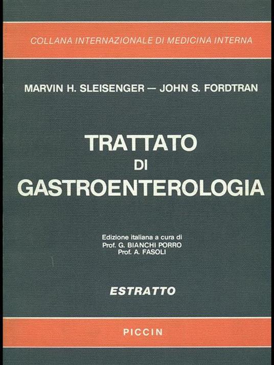 Trattato di gastroenterologia - John S. Fordtran,Marvin H. Sleisenger - copertina