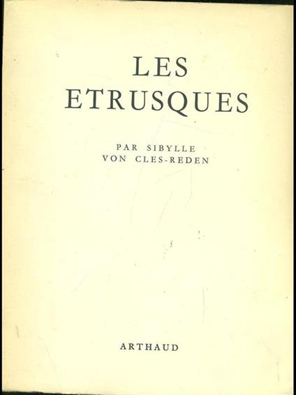 Les etrusques - Sibylle von Cles-Reden - copertina