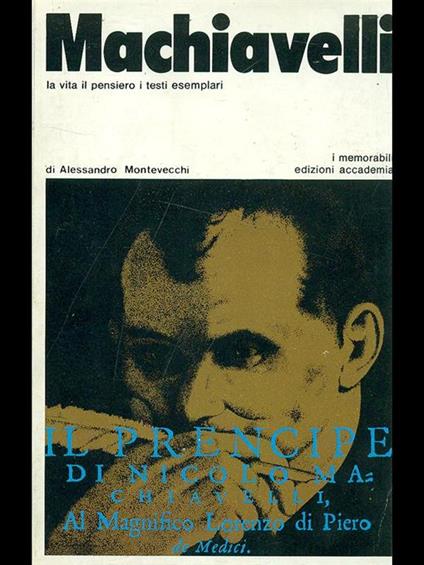 Machiavelli - Alessandro Montevecchi - copertina