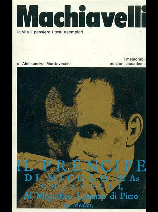 Machiavelli - Alessandro Montevecchi - copertina