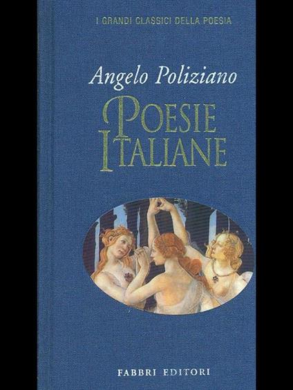 Poesie italiane - Angelo Poliziano - copertina