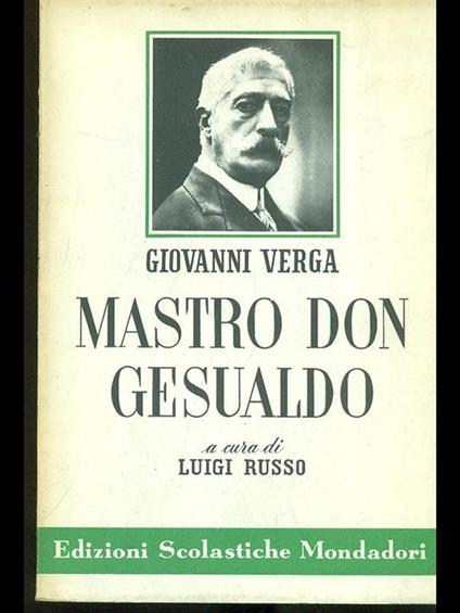 Mastro Don Gesualdo - Giovanni Verga - copertina