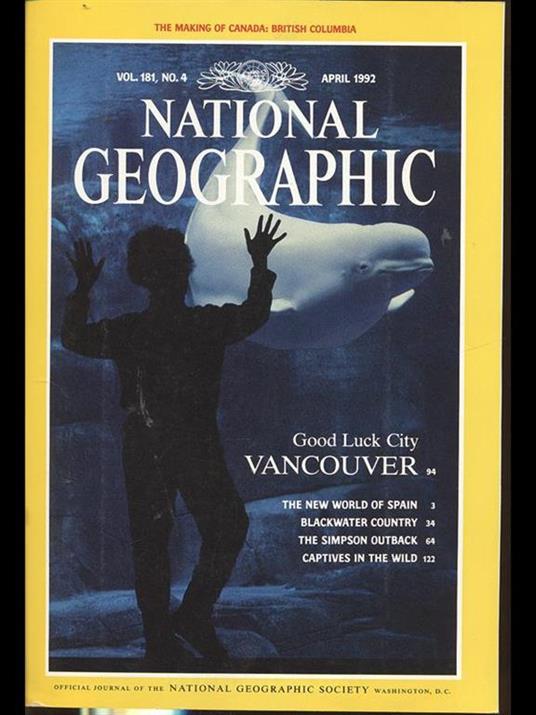 National Geographic vol 181 n4 april 1992 - copertina