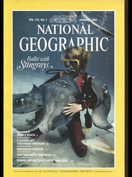 National Geographic. Vol. 175 n1 january1989 - copertina