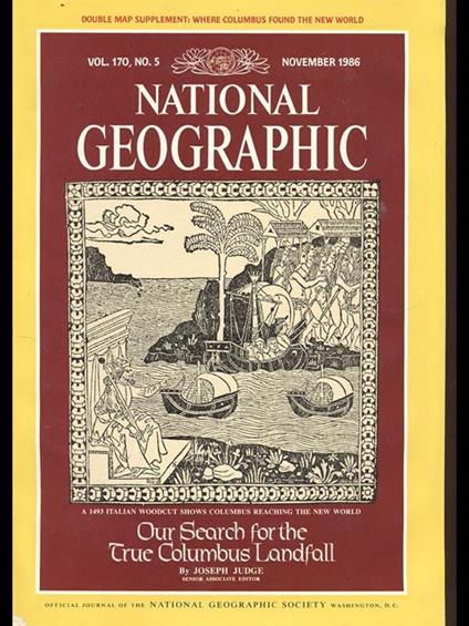 National Geographic. Vol. 170 n 5november 1986 - copertina
