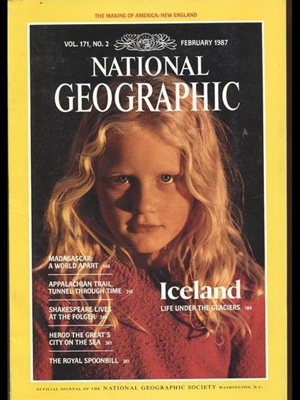 National Geographic. Vol. 171 n 2february 1987 - copertina