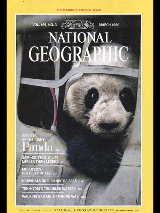 National Geographic vol 169 n 3 march 1986 - copertina
