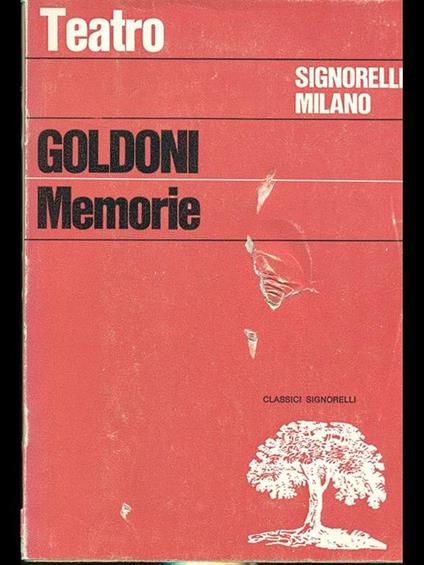 Memorie - Carlo Goldoni - copertina