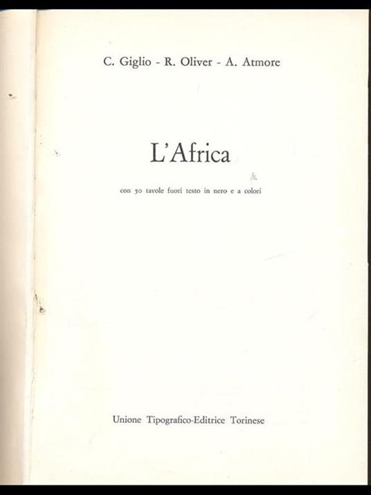 L' Africa - copertina