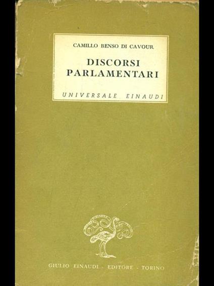 Discorsi parlamentari - copertina