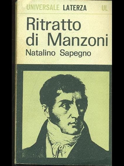 Ritratto di Manzoni - Natalino Sapegno - copertina