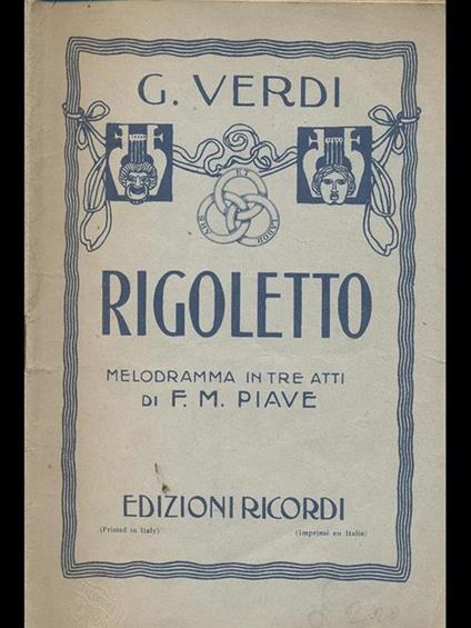 Rigoletto - Giuseppe Verdi - copertina