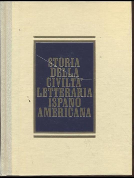 Storia della civiltà letteraria ispano americana I - copertina