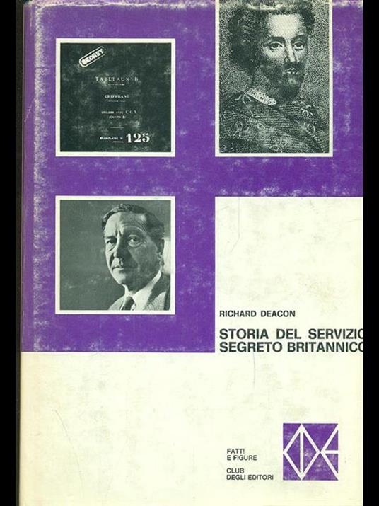 Storia del servizio segreto britannico - Richard Deacon - copertina