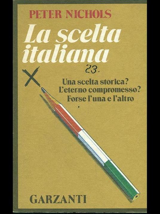 La scelta italiana - Peter Nichols - copertina