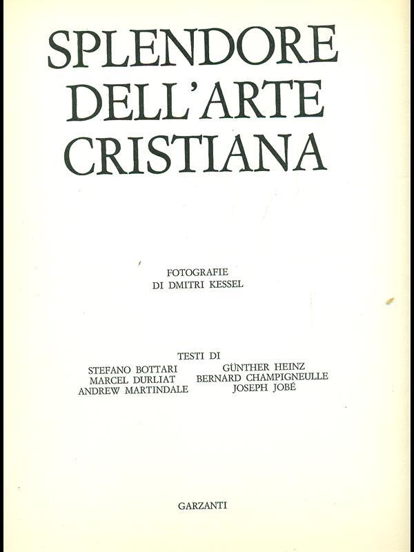Splendore dell'arte cristiana