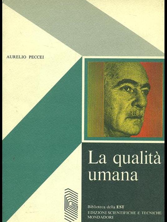 La qualità umana  - Aurelio Peccei - copertina