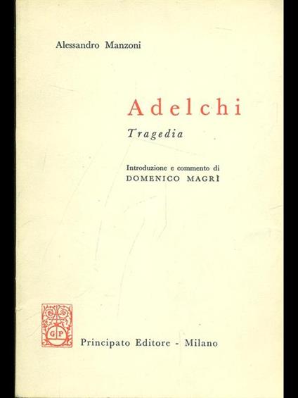 Adelchi - Alessandro Manzoni - copertina
