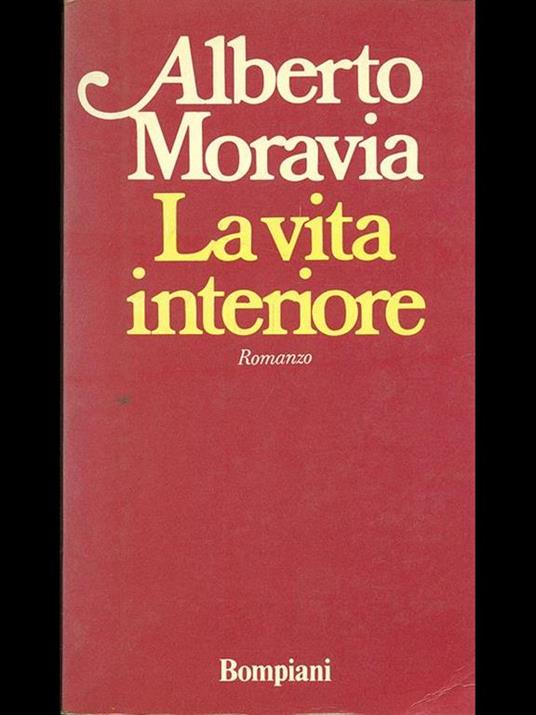 La vita interiore - Alberto Moravia - copertina