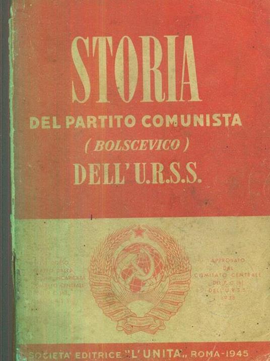 Storia del Partito Comunista, bolscevico, dell'URSS - copertina