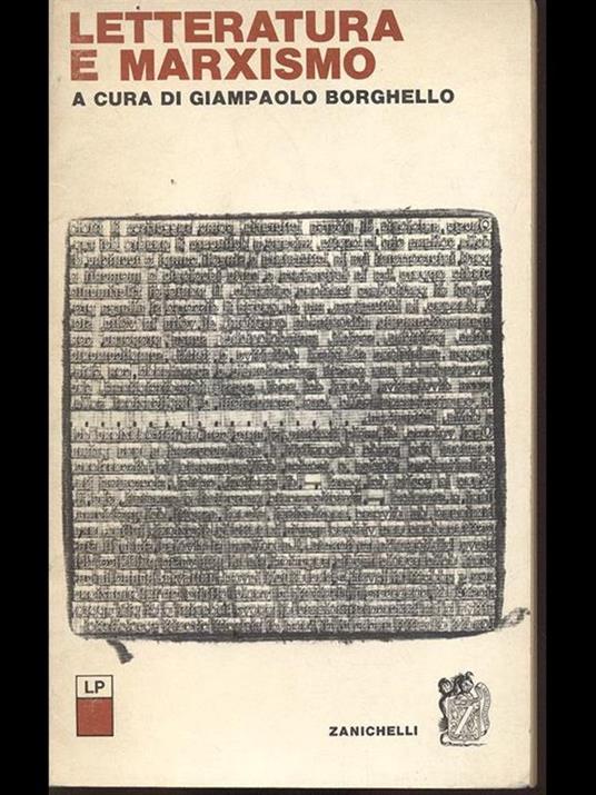 Letteratura e marxismo - copertina