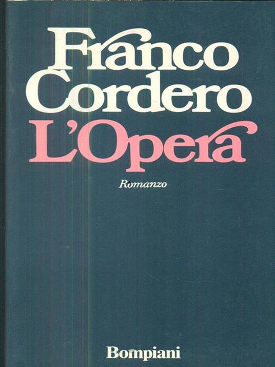 L' Opera - Franco Cordero - copertina