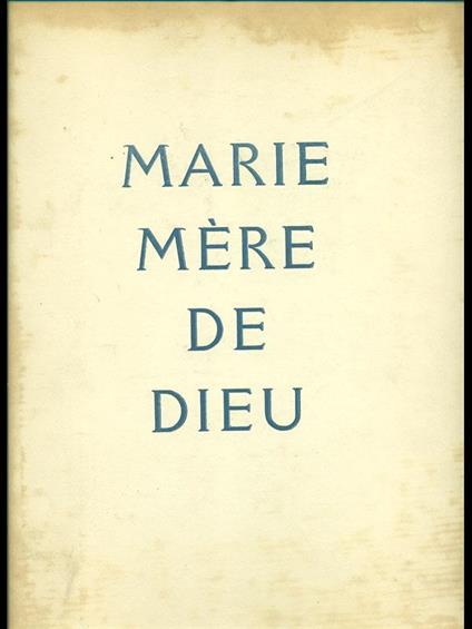 Marie mere de dieu - Henri Gheon - copertina