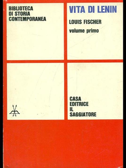 Vita di Lenin Vol. 1 - Louis Fischer - copertina