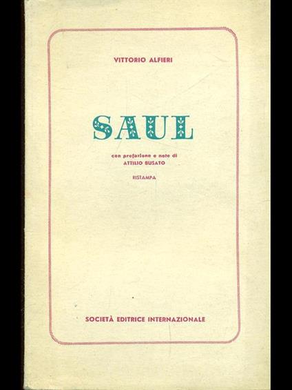 Saul - Vittorio Alfieri - copertina