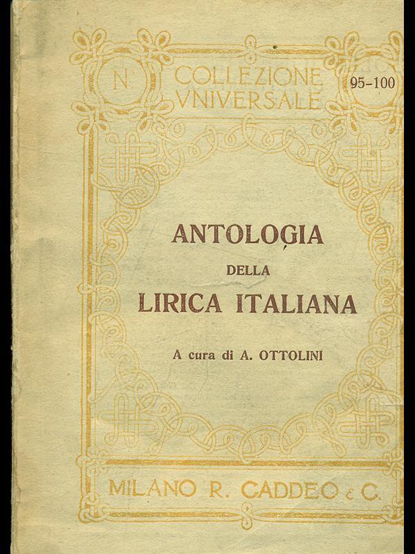 Antologia della lirica italiana