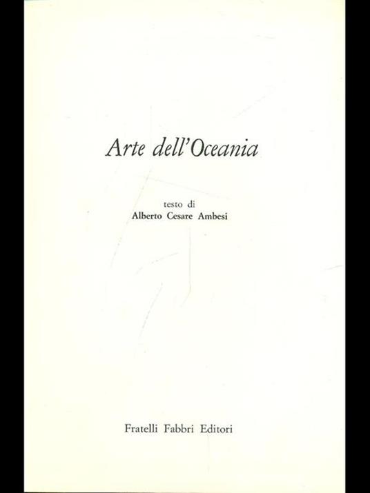 Arte dell'Oceania - Alberto C. Ambesi - copertina