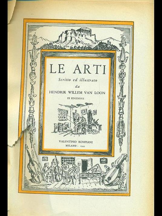 Le arti - Hendrik Willem - copertina