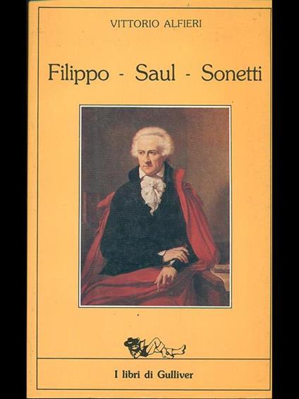 Filippo. Saul. Sonetti - Vittorio Alfieri - copertina