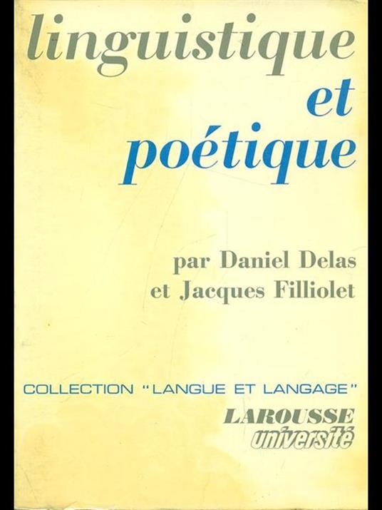 Linguistique et poetique - copertina
