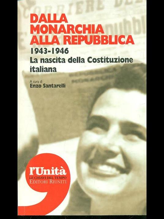 Dalla monarchia alla repubblica - Enzo Santarelli - copertina