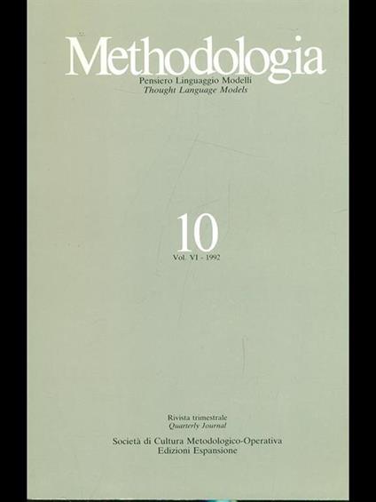 Methodologia n. 10 - copertina