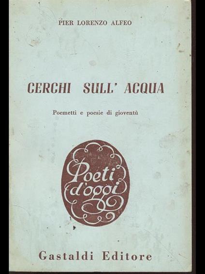 Cerchi sull'acqua - P. Lorenzo Alfeo - copertina