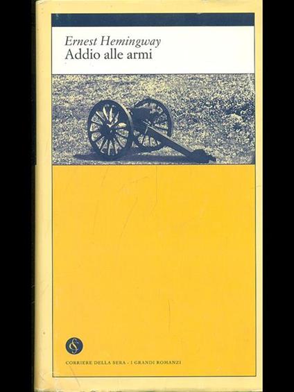Addio alle armi - Ernest Hemingway - copertina