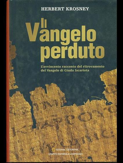 Il Vangelo perduto - copertina
