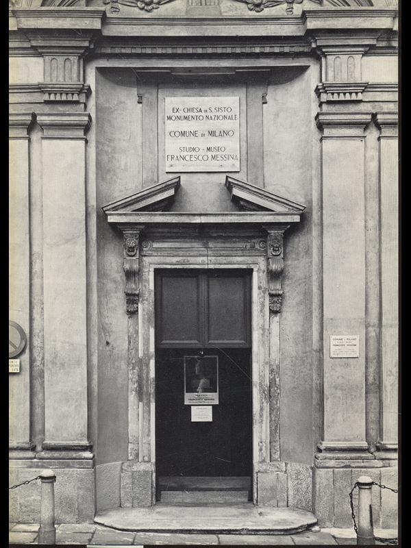 San Sisto a Milano: studio-museo FrancescoMessina