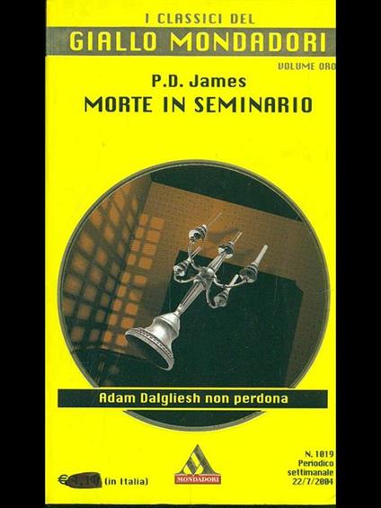 Morte in seminario - P. D. James - copertina