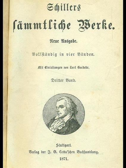 Sammfliche Berke - Friedrich Schiller - copertina