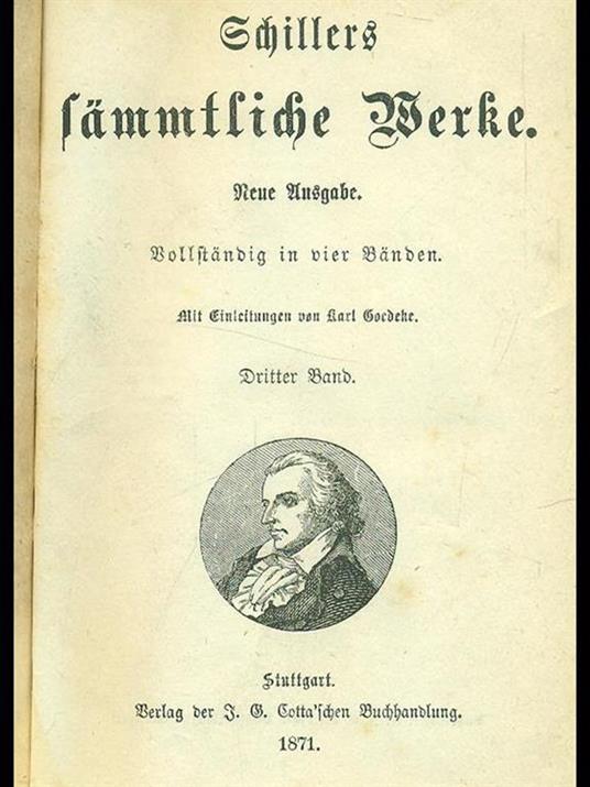 Sammfliche Berke - Friedrich Schiller - copertina