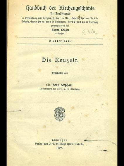 Die neuzeit - Horst Stephan - copertina