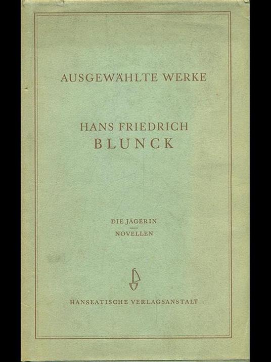 Ausgewahlte werke - Hans Friedrich - copertina