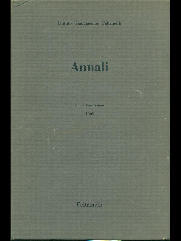 Annali, anno undicesimo 1969