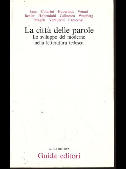La città delle parole - copertina