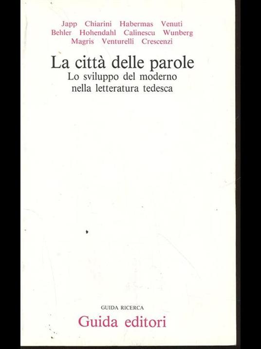La città delle parole - copertina