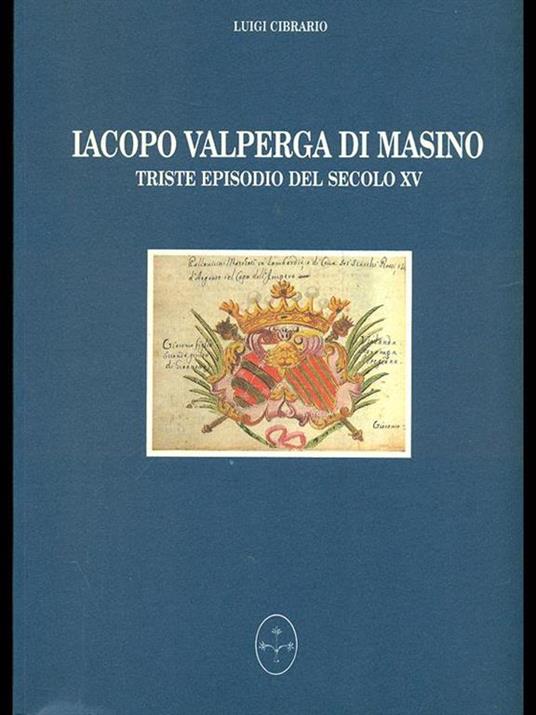 Iacopo Valperga di Masino - Luigi Cibrario - copertina