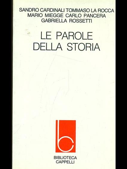 Le parole della storia - copertina